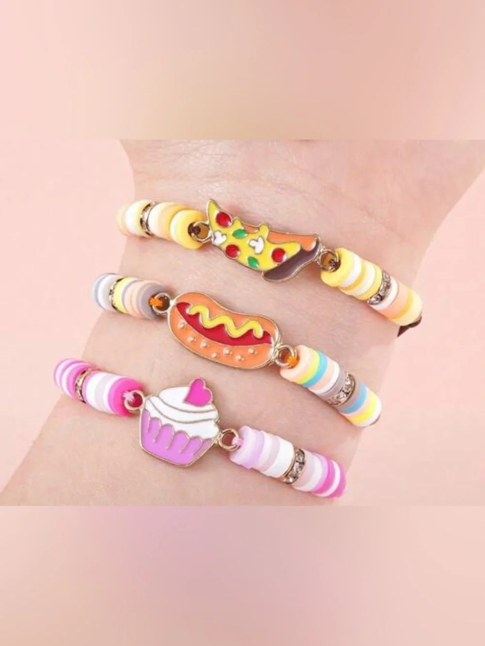 SHEIN food pendant bracelets